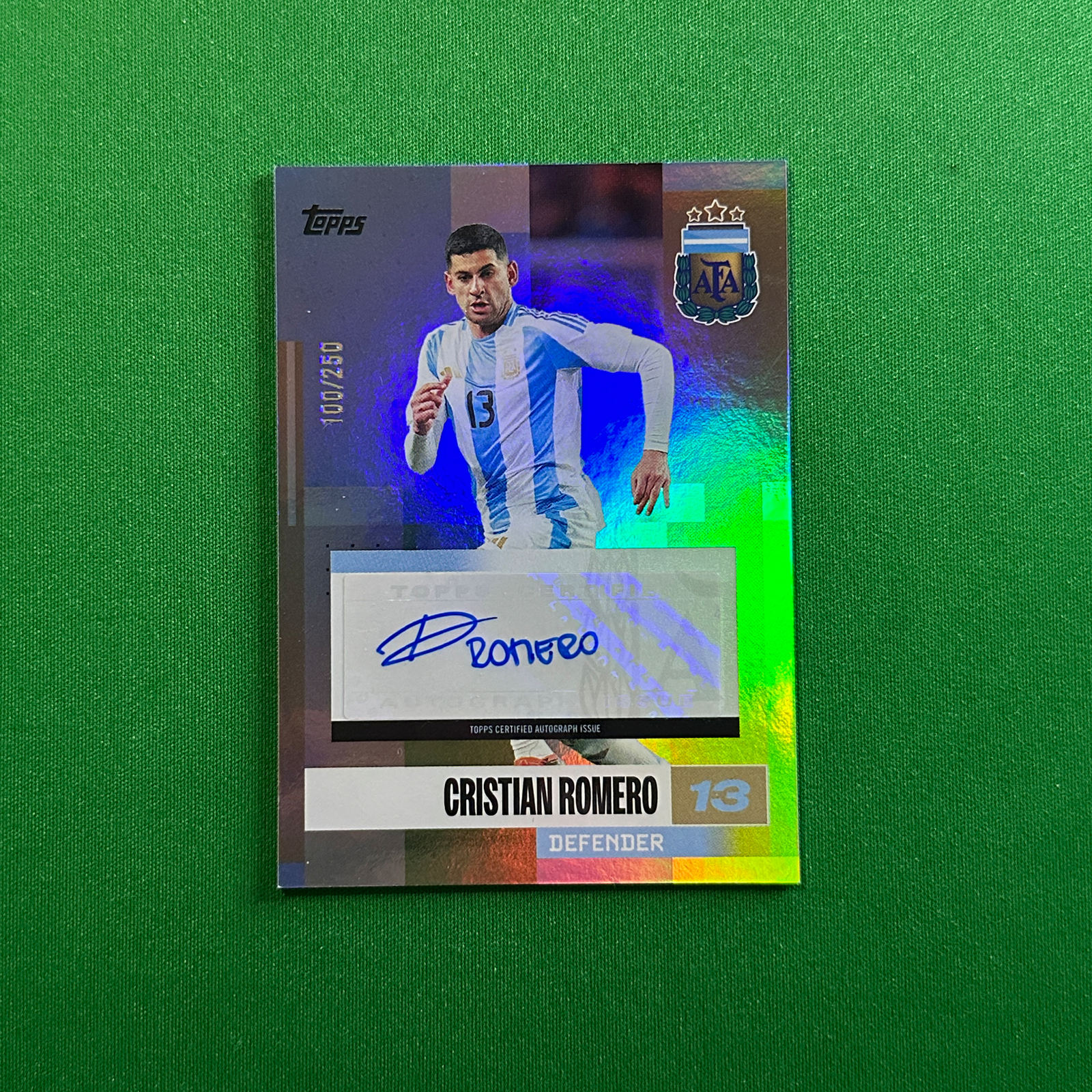 Cristian Romero Autograph