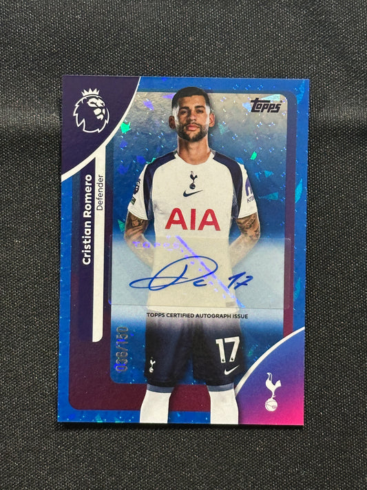 Christian Romero Autograph 036/150 - Topps Premier League 2026