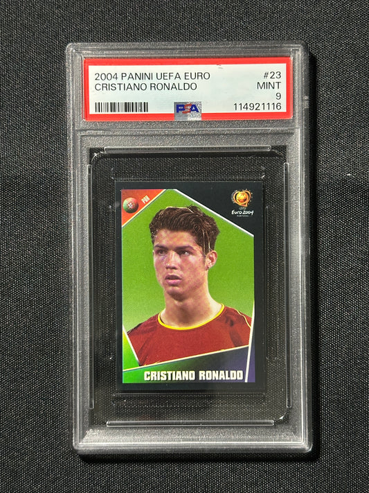 Cristiano Ronaldo Sticker - 2004 Panini EURO - PSA 9
