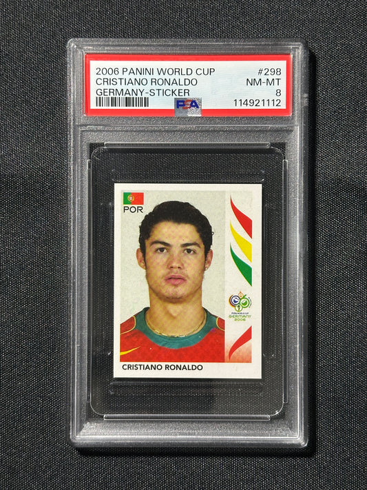 Cristiano Ronaldo Sticker - 2006 Panini World Cup - PSA 8