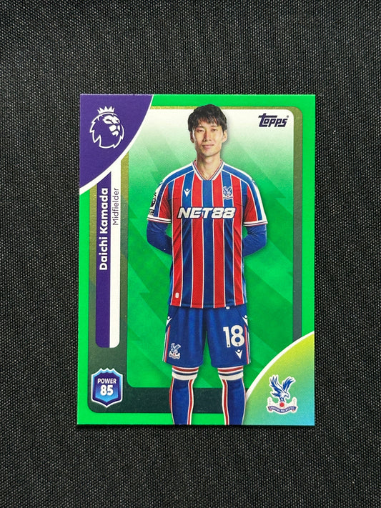 Daichi Kamada Green Parallel Base - Topps Premier League 2026