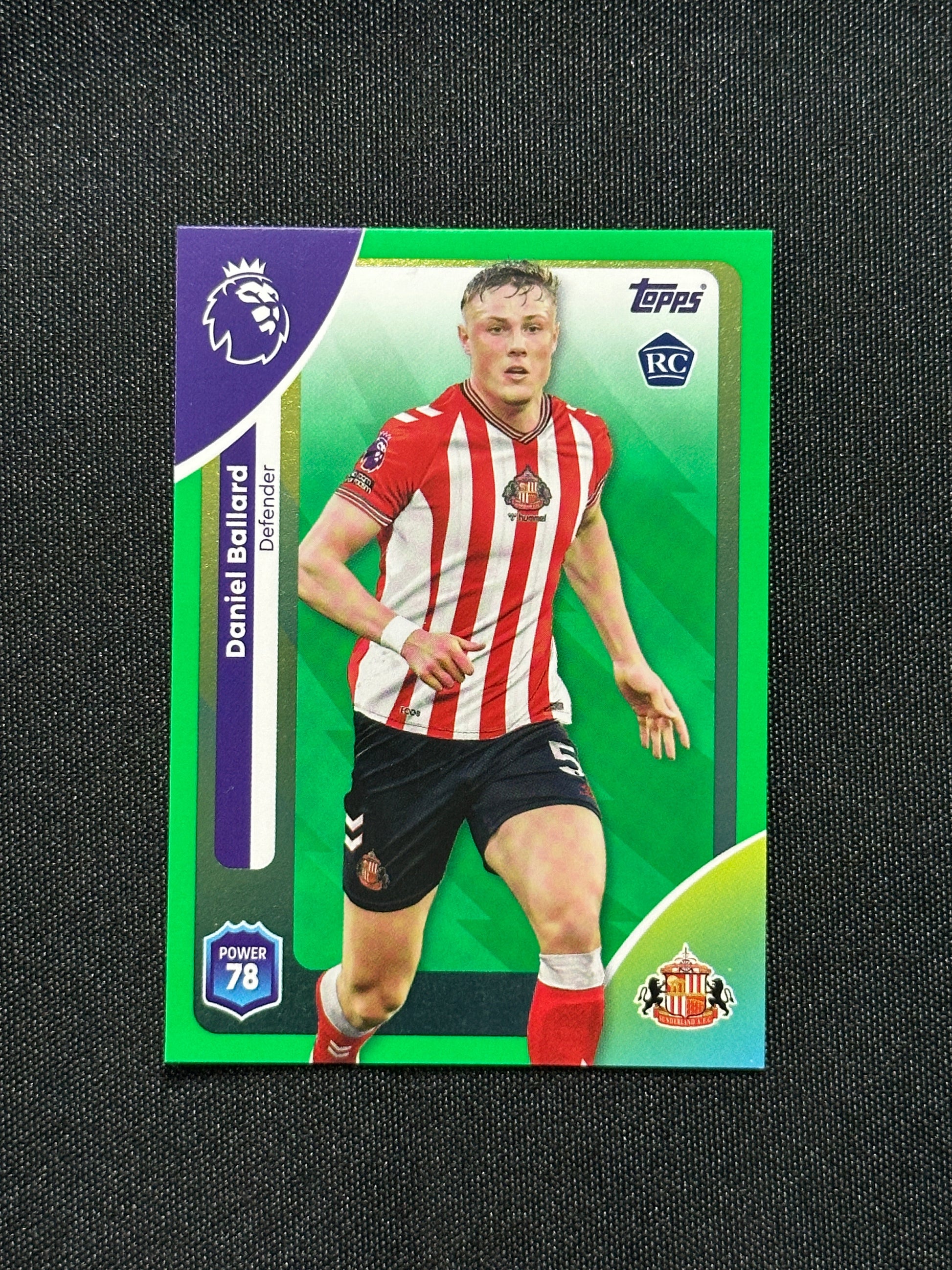 Daniel Ballard Green Parallel Base - Topps Premier League 2026