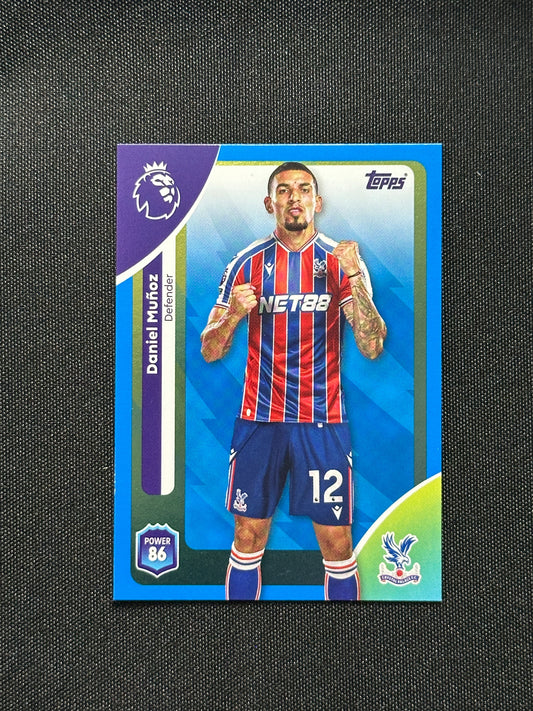 Daniel Munoz Blue Parallel Base - Topps Premier League 2026