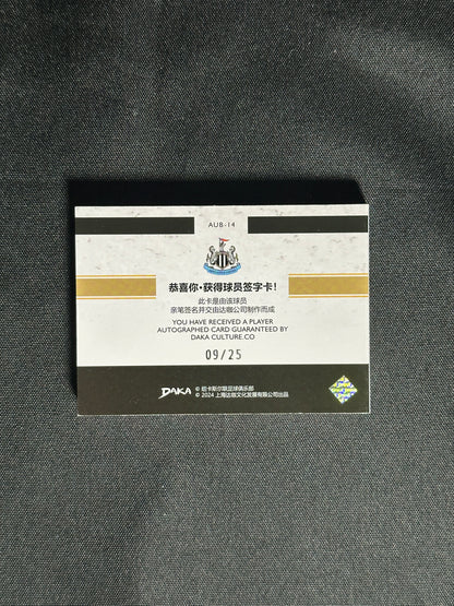 David Ginola Autograph Booklet 9/25 - DAKA Newcastle 2024