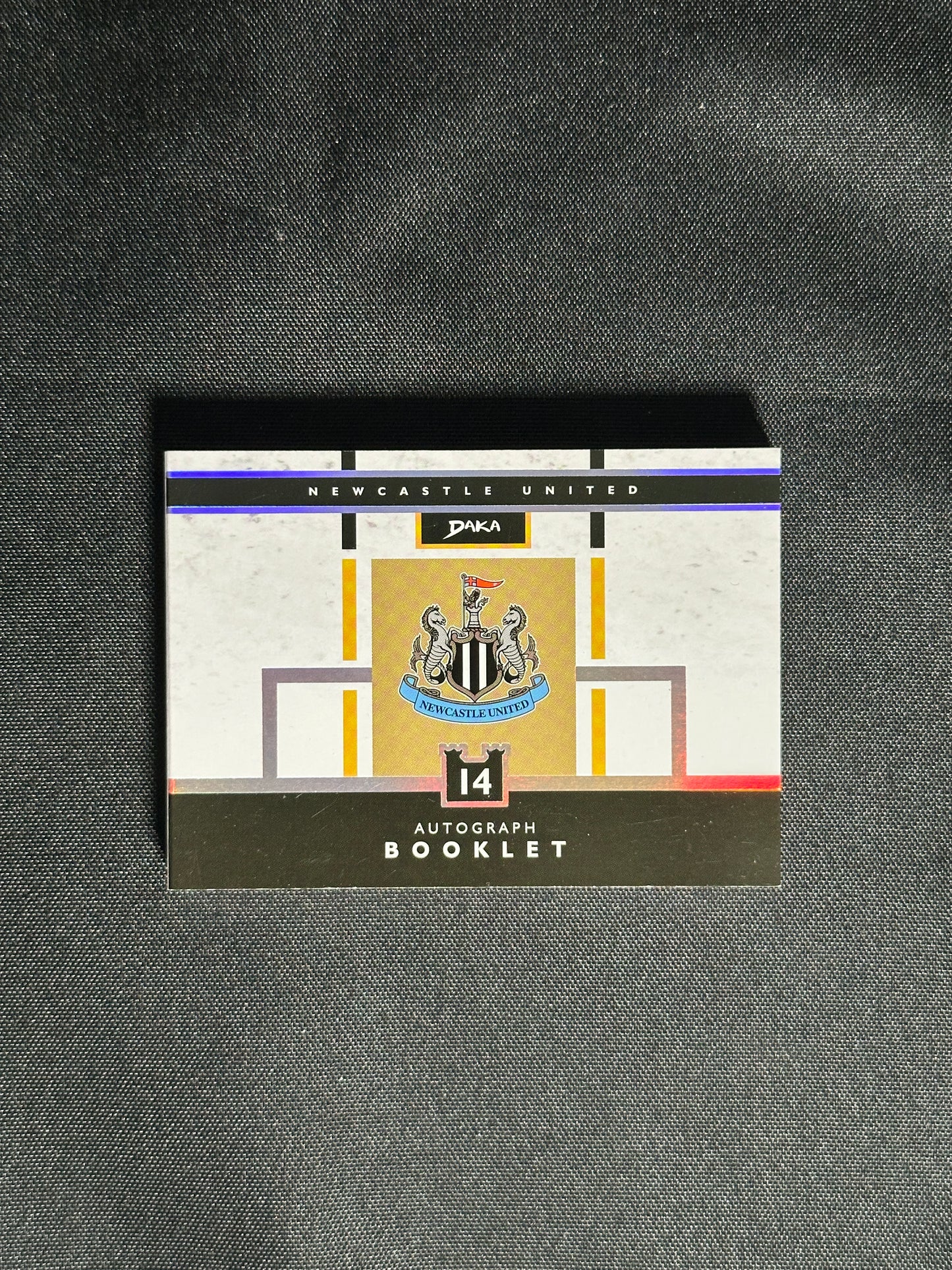David Ginola Autograph Booklet 9/25 - DAKA Newcastle 2024