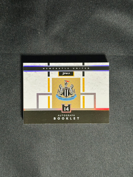 David Ginola Autograph Booklet 9/25 - DAKA Newcastle 2024