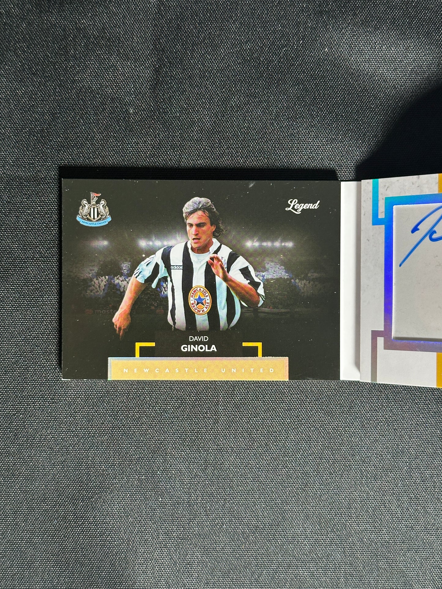 David Ginola Autograph Booklet 9/25 - DAKA Newcastle 2024