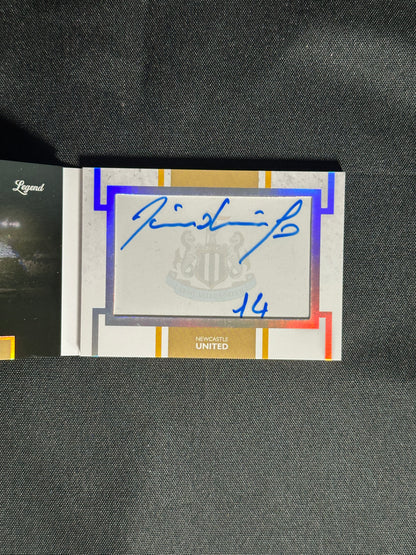 David Ginola Autograph Booklet 9/25 - DAKA Newcastle 2024