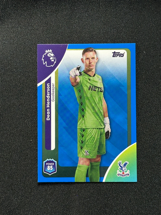Dean Henderson Blue Parallel Base - Topps Premier League 2026