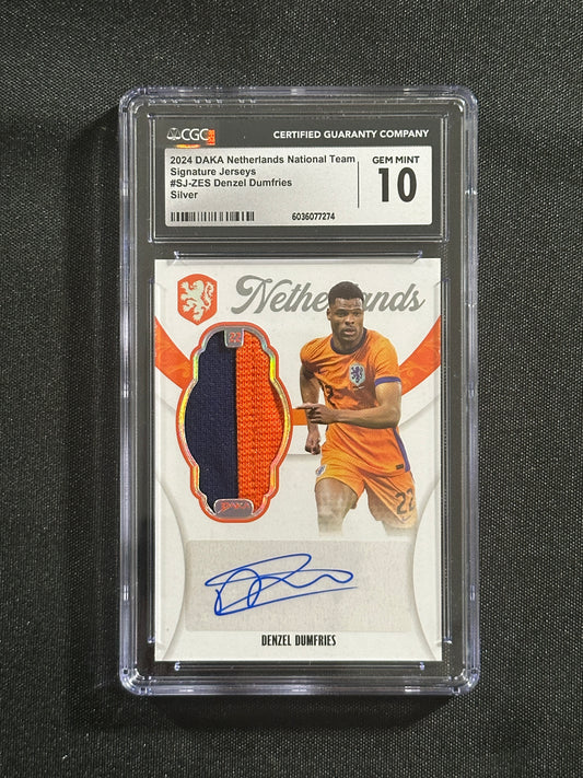 Denzel Dumfries Autograph 03/25 CGC10 - DAKA Netherlands 2024