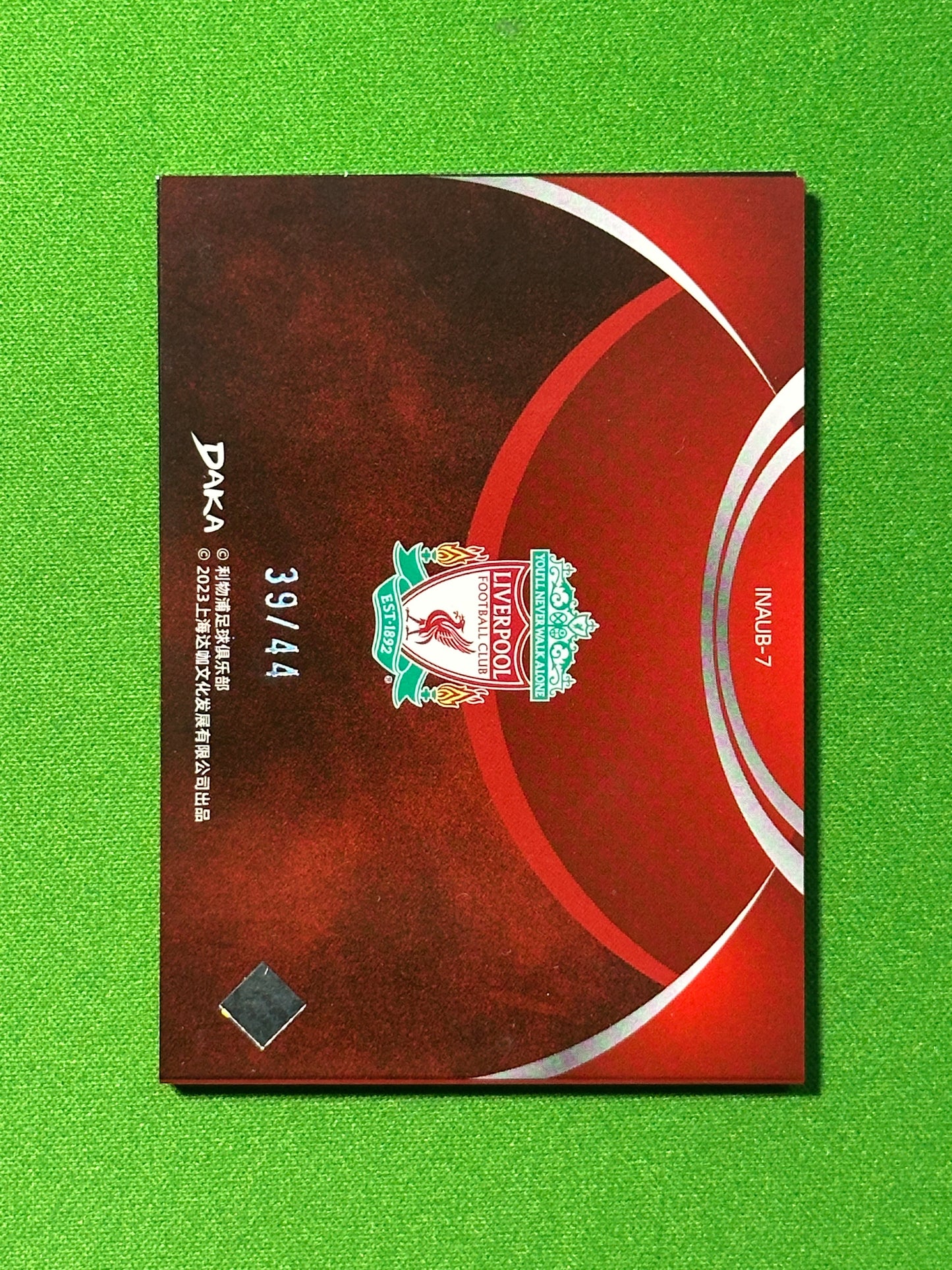 Dietmar Hamann Inscription Booklet Autograph 39/44 - DAKA Liverpool Ineffable 2022-23