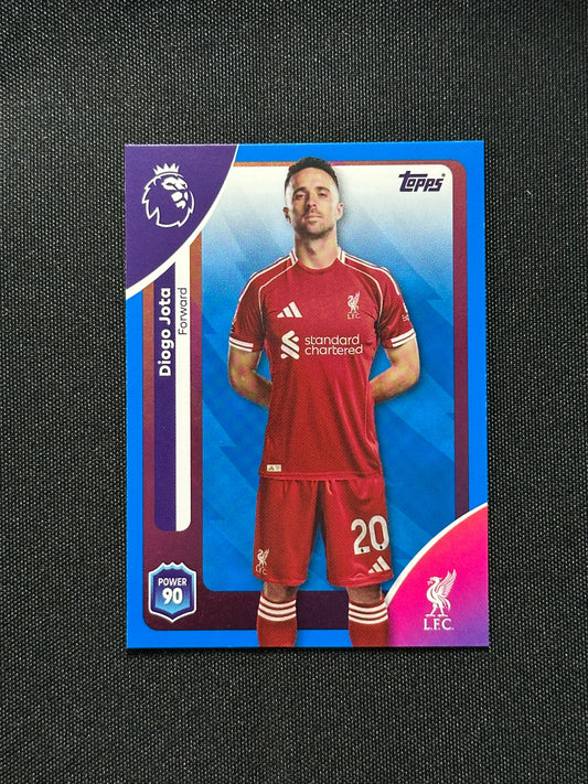 Diogo Jota Blue Parallel Base - Topps Premier League 2026