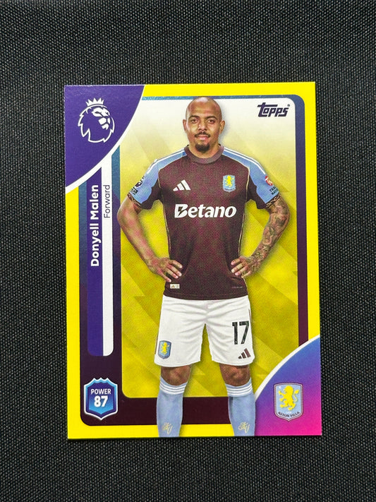 Donyell Malen Yellow Parallel Base - Topps Premier League 2026
