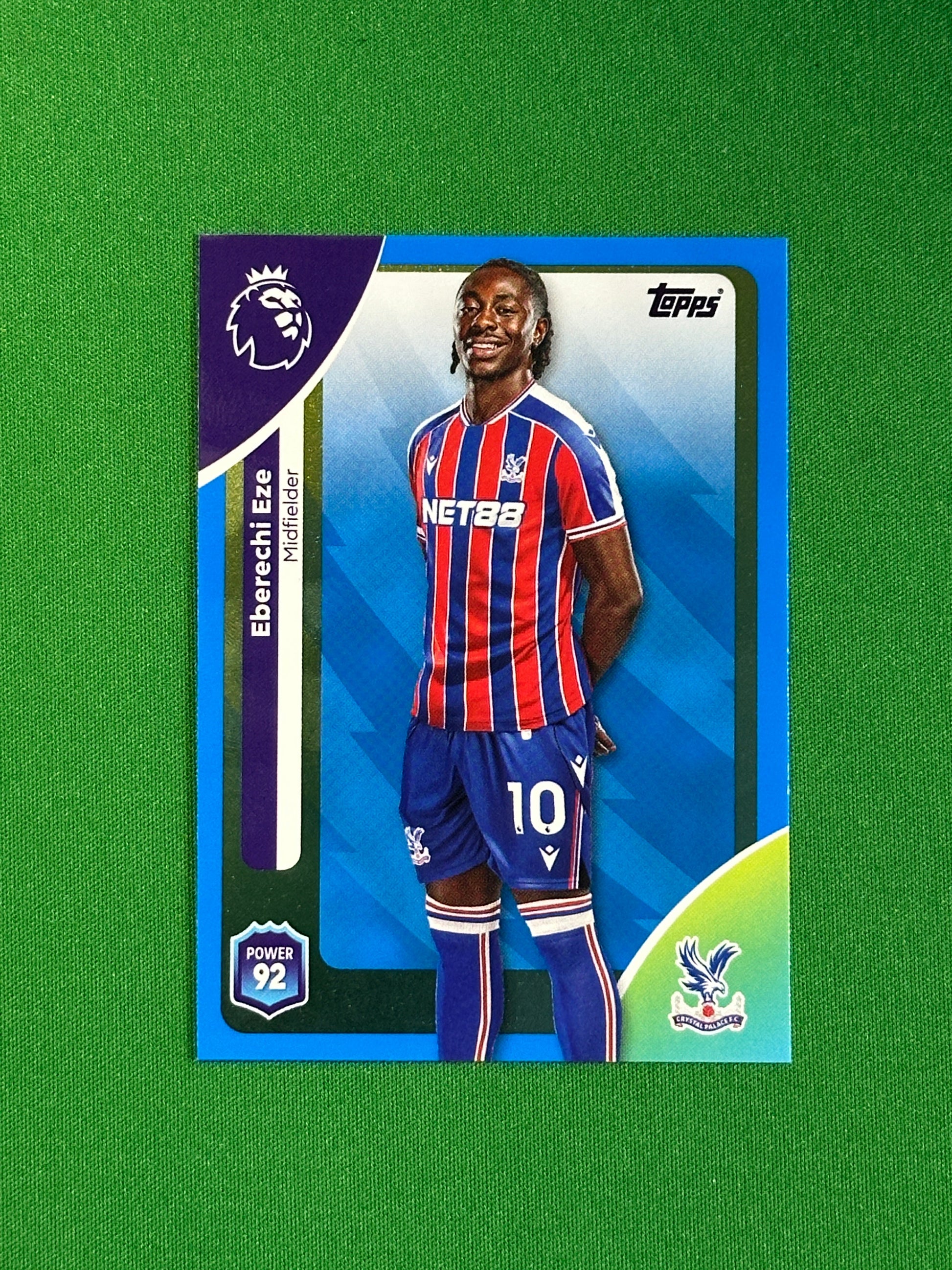 Eberechi Eze Blue Parallel Base - Topps Premier League 2026