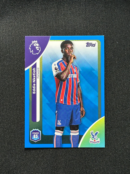 Eddie Nketiah Blue Parallel Base - Topps Premier League 2026