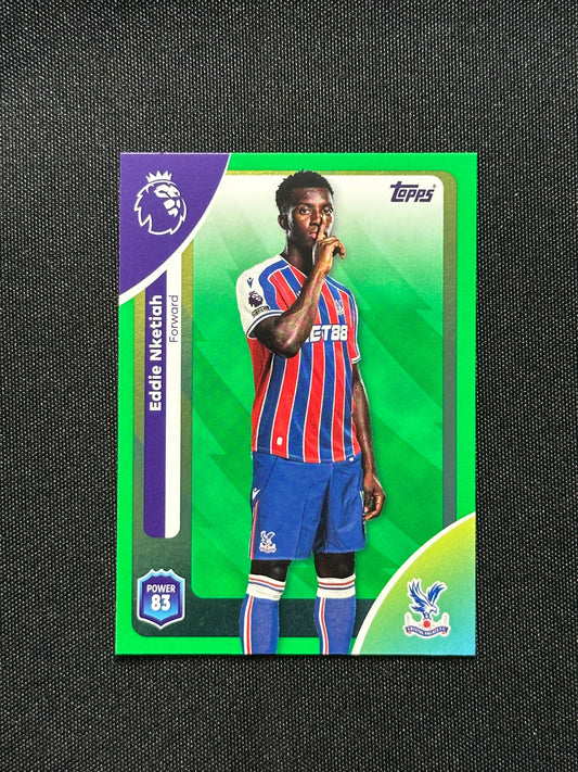 Eddie Nketiah Green Parallel Base - Topps Premier League 2026