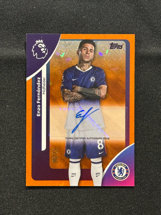 Enzo Fernandez Autograph 06/25 - Topps Premier League 2026