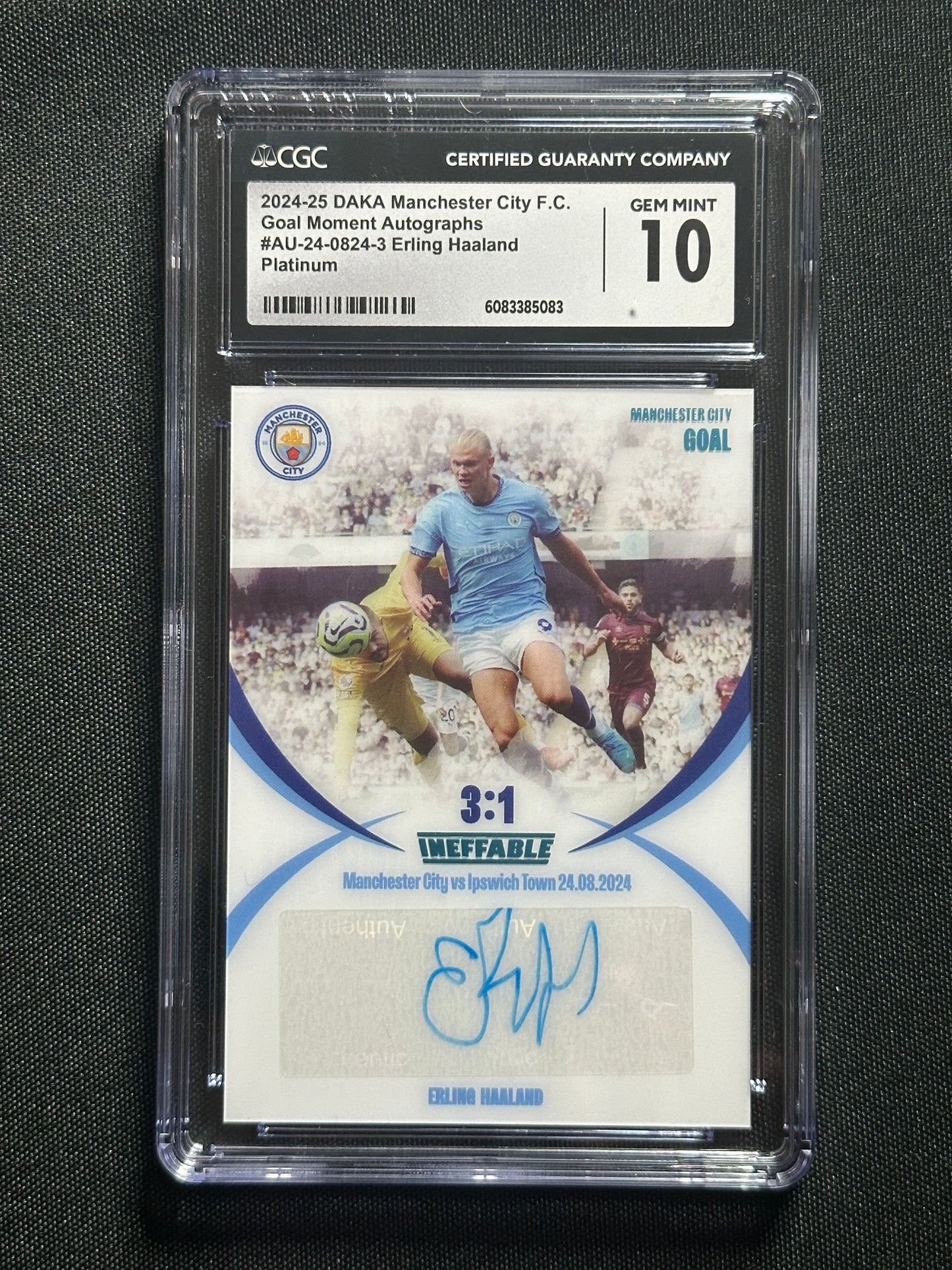 Erling Haaland Autograph 1/1 - Daka Manchester City One & Two 2024/25