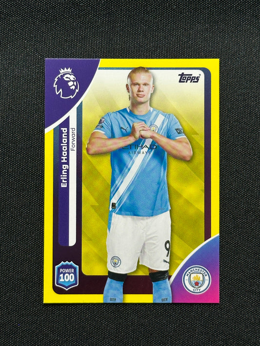 Erling Haaland Yellow Parallel Base - Topps Premier League 2026
