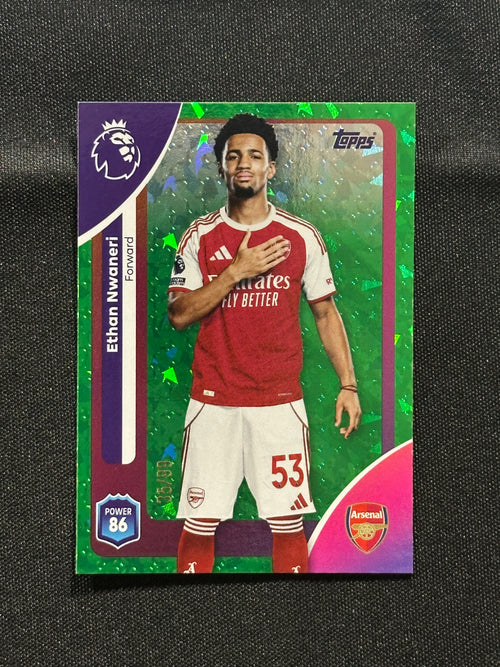 Ethan Nwaneri  Numbered Parallel 35/99 - Topps Premier League 2026