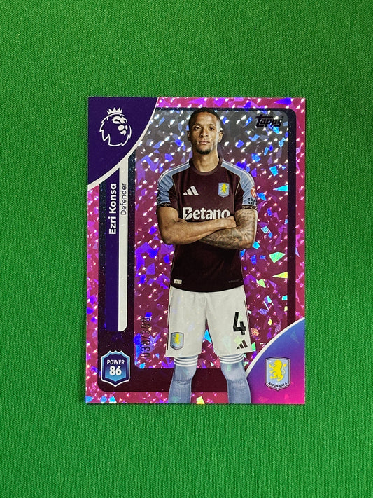Ezri Konsa Numbered Parallel 038/399 - Topps Premier League 2026
