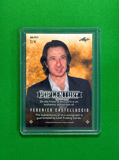 Federico Castelluccio Autograph 3/4 - Leaf Pop Century 2025