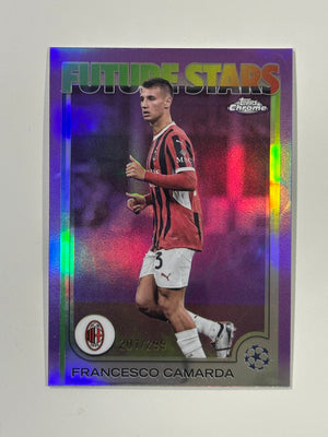 Francesco Camarda Serial number wala parallel 201/299 - Topps Chrome 2024/25