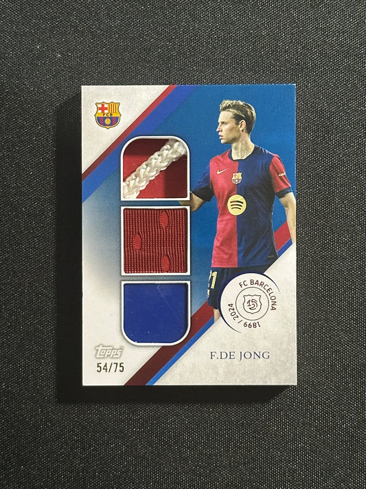 Frenkie de Jong Patch 54/75 - Topps Barcelona 125