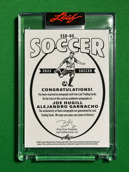 Garnacho & Hugill 1/1 One of One - Leaf Signature Series 2022 Back