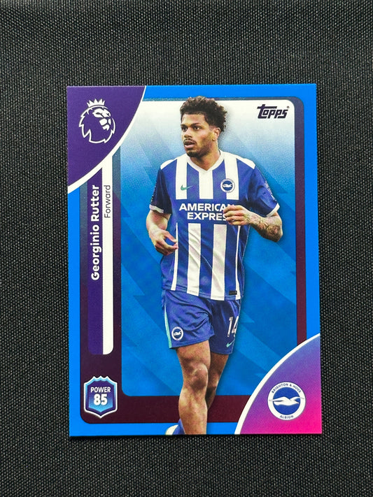 Georginio Rutter Blue Parallel Base - Topps Premier League 2026