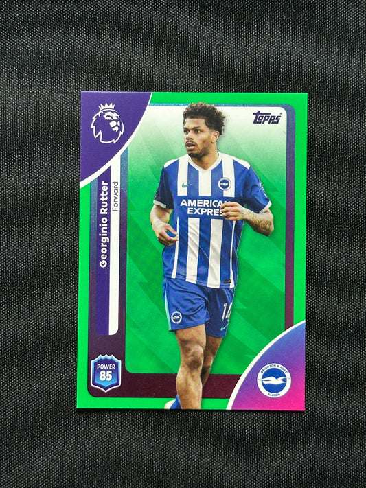 Georginio Rutter Green Parallel Base - Topps Premier League 2026