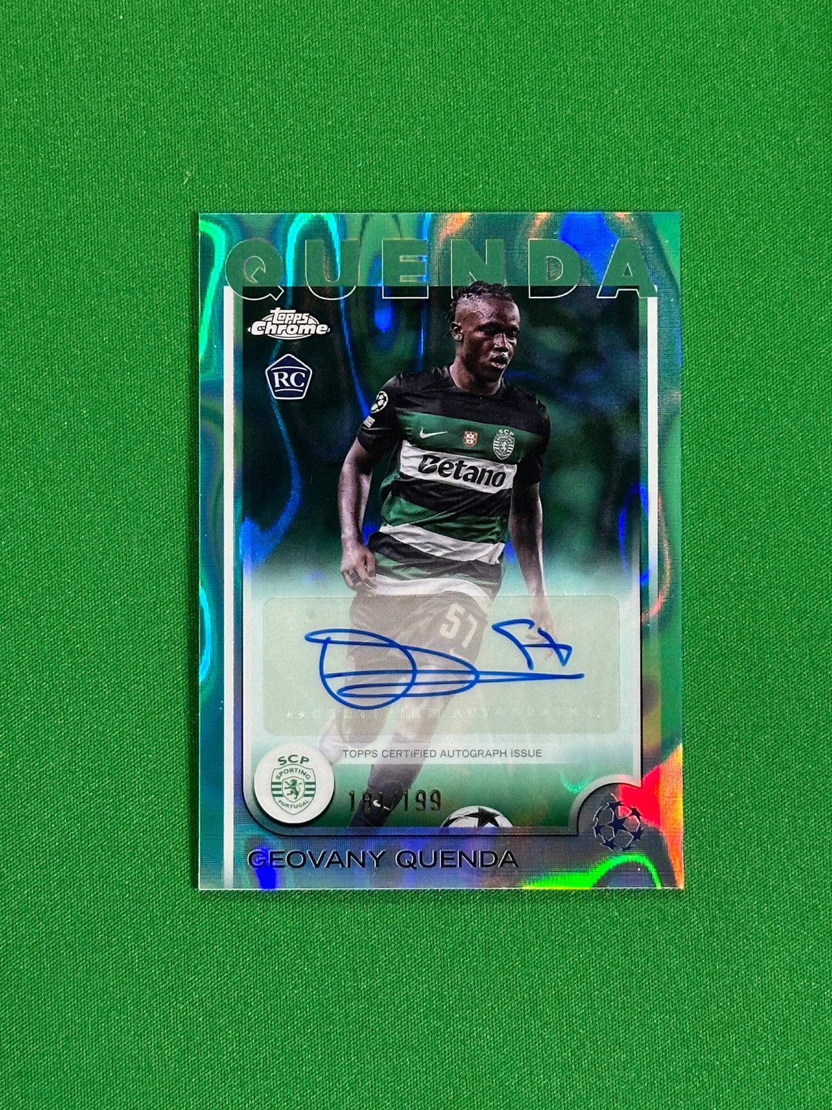 Geovany Quenda Autograph 181/199 - Topps Chrome 2024/25 