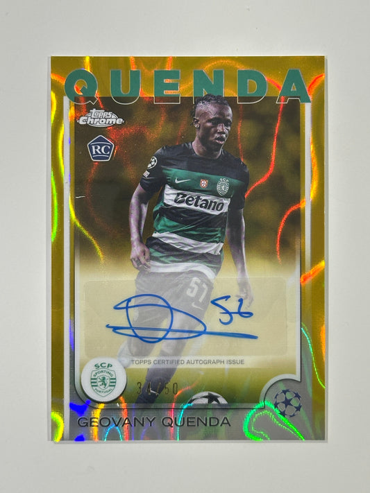 Geovany Quenda Autograph 34/50 - Topps Chrome 2024/25