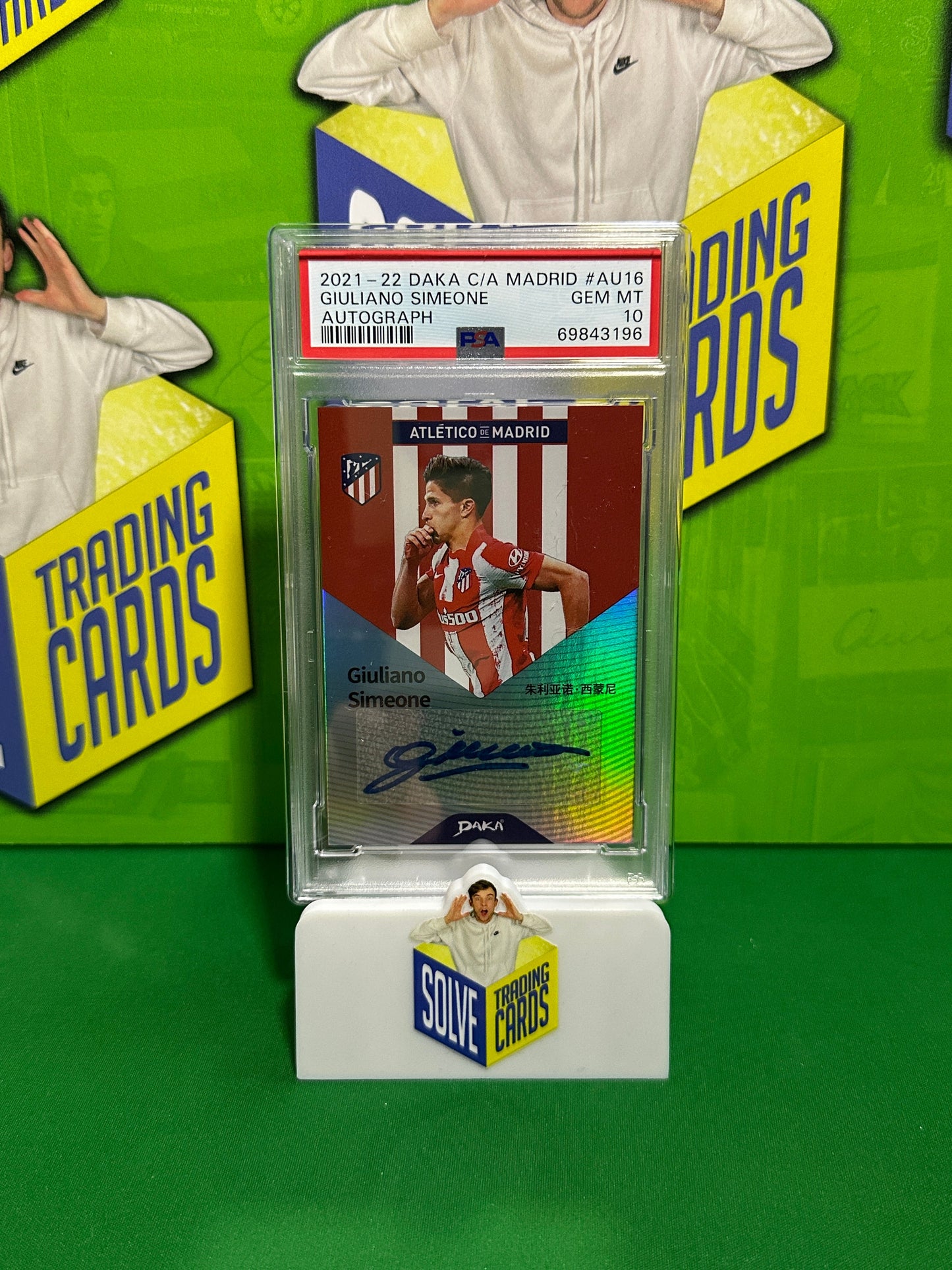 Giuliano Simeone Autograph 05/50 - DAKA Belgium 2021-22 - CGC 10