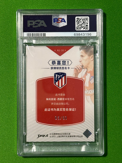 Giuliano Simeone Autograph 05/50 - DAKA Belgium 2021-22 - CGC 10