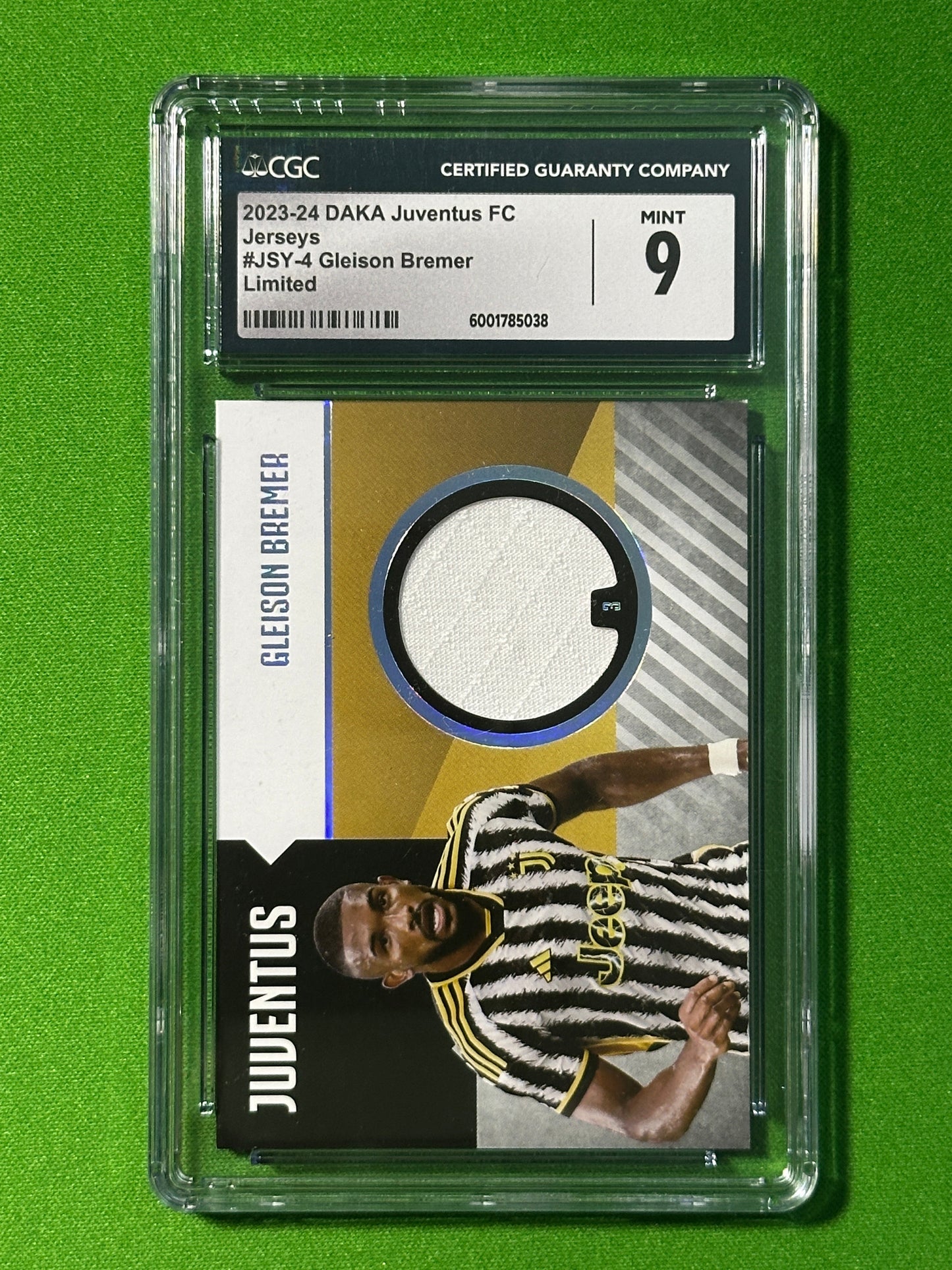 Gleison Bremer Patch 18/70 - DAKA Juventus 2023-24 - CGC 9