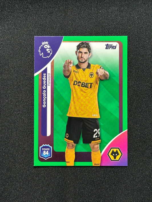 Goncalo Guedes Green Parallel Base - Topps Premier League 2026