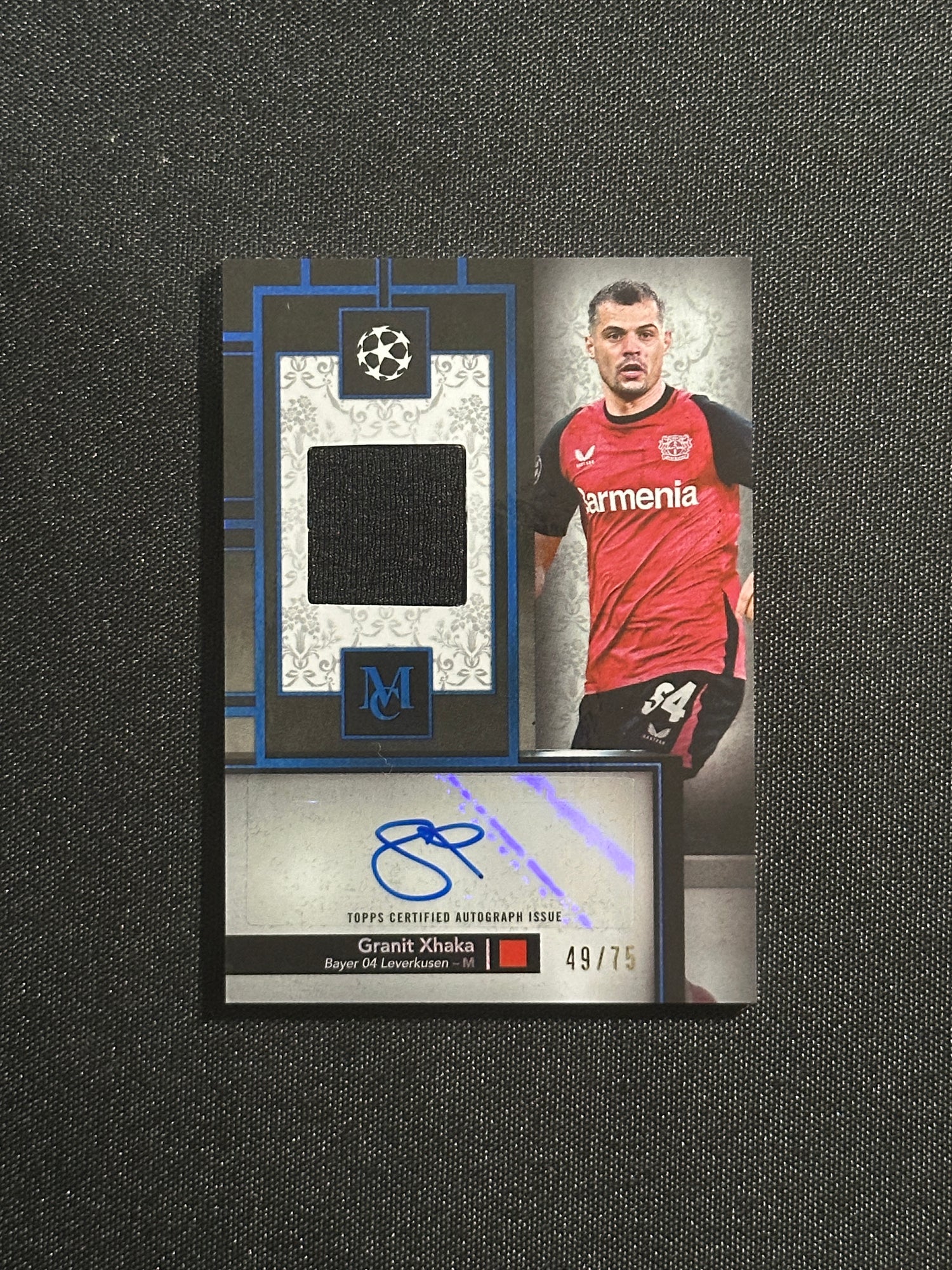 Granit Xhaka Autograph 49/75 - Topps UCC Museum 2024/25