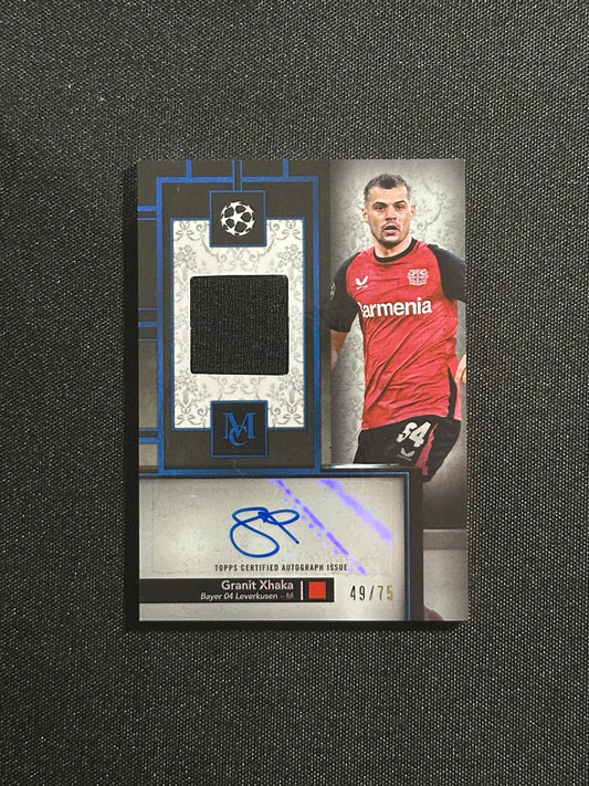 Granit Xhaka Autograph 49/75 - Topps UCC Museum 2024/25