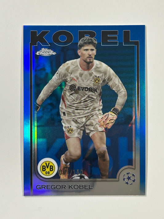Gregor Kobel Numbered Parallel 1/150 - Topps Chrome 2024/25