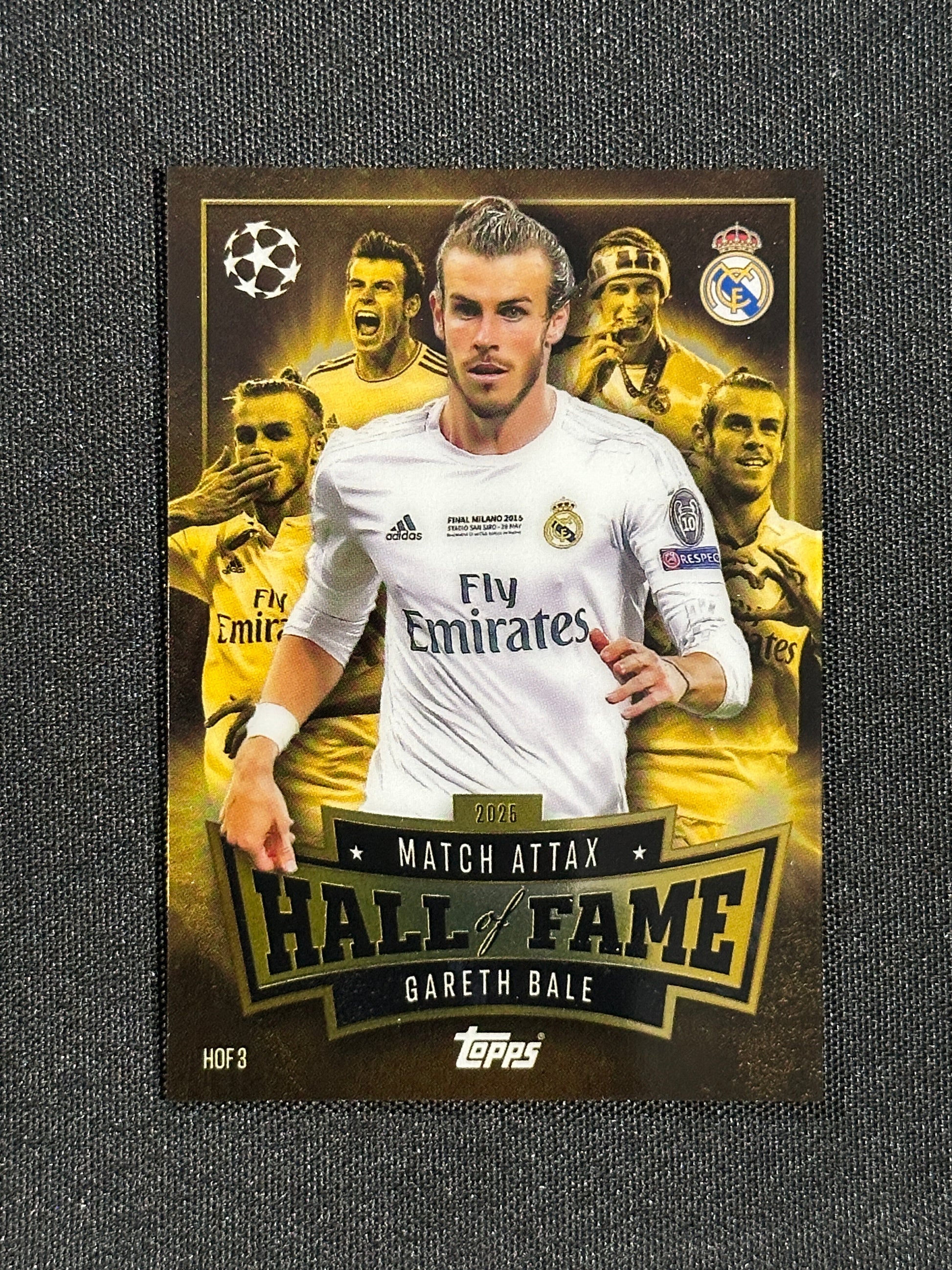 HOF 3 Gareth Bale Real Madrid Hall of Fame - Topps Match Attax 2025/26