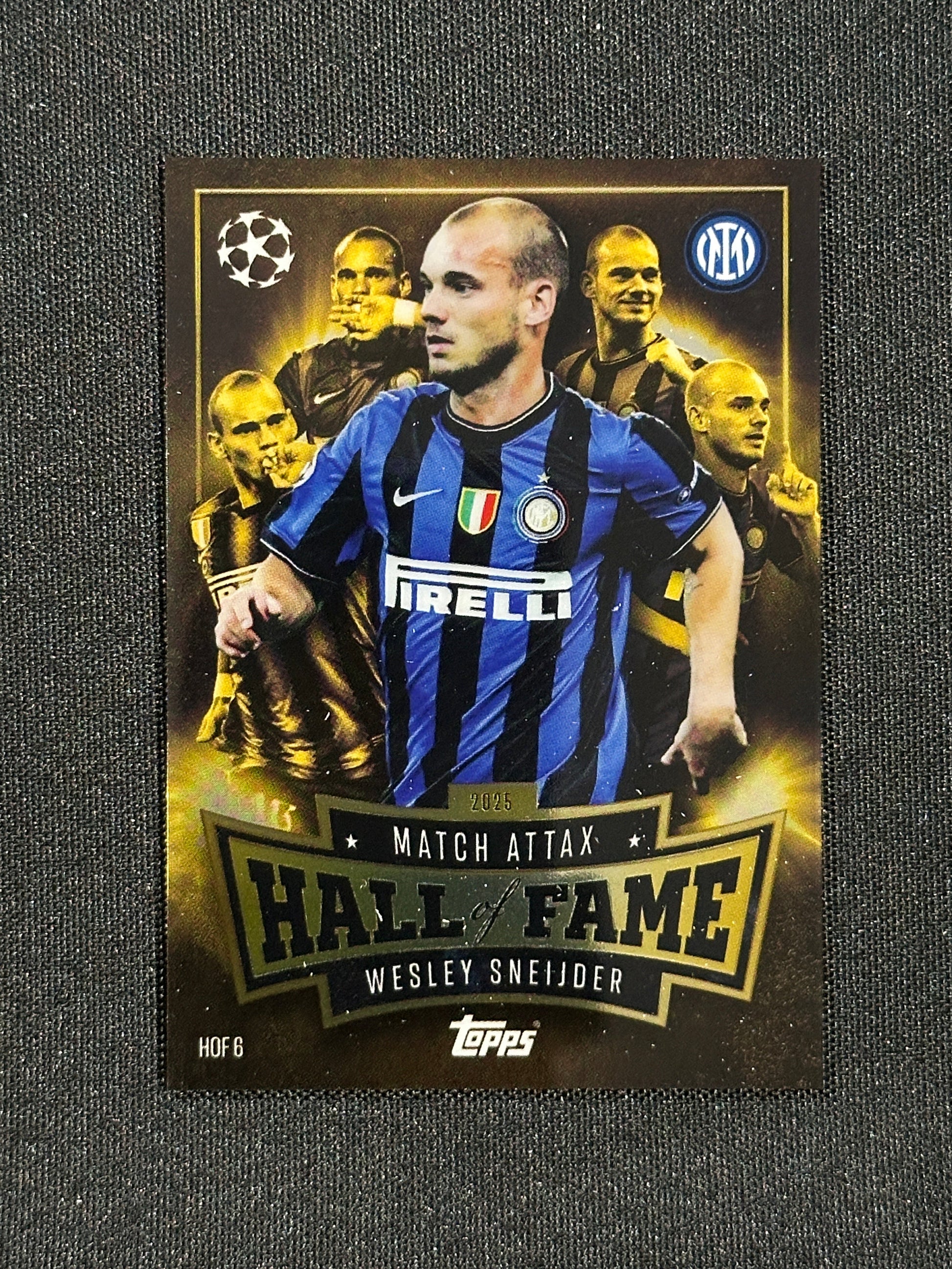 HOF 6 Wesley Sneijder Inter Milan Hall of Fame - Topps Match Attax 2025/26
