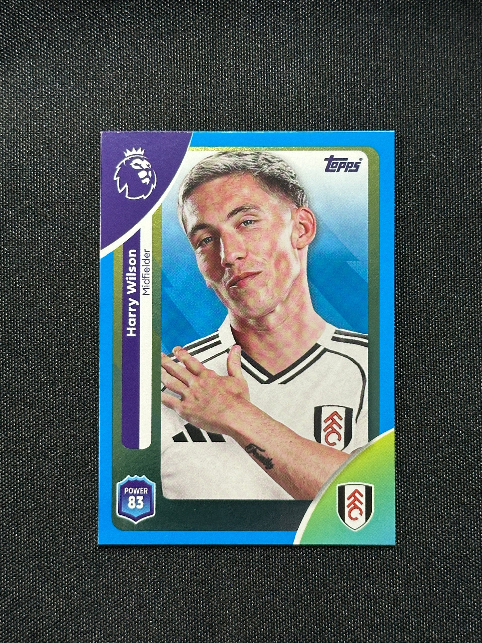 Harry Wilson Blue Parallel Base - Topps Premier League 2026