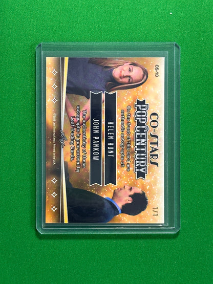 Helen Hunt & John Pankow Dual Autograph 1/1 - Leaf Pop Century 2025