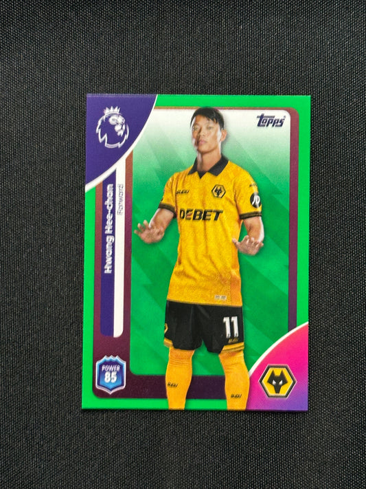 Hwang Hee-Chan Green Parallel Base - Topps Premier League 2026