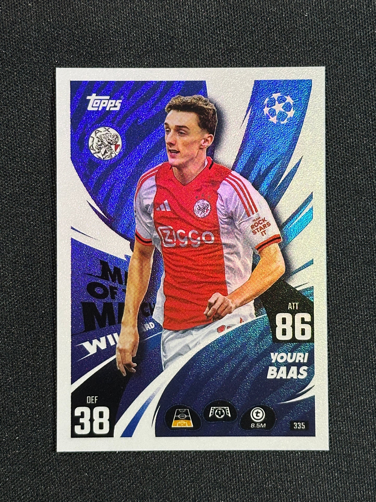 335 Youri Baas AFC Ajax Base - Topps Match Attax 2025/26