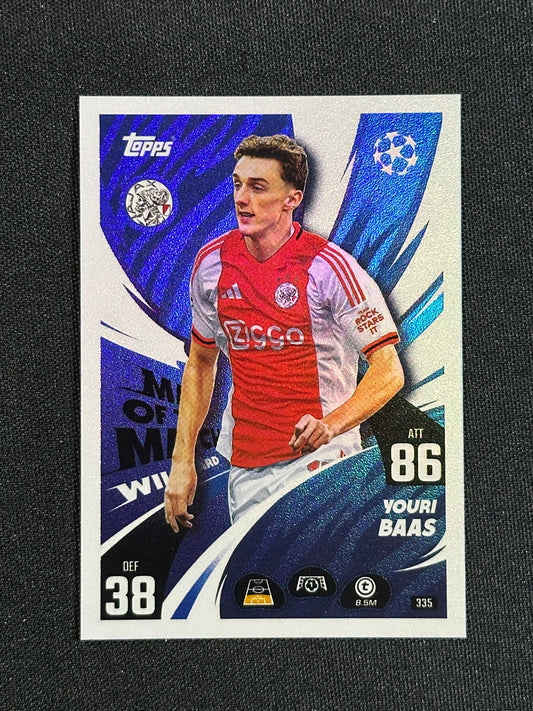 335 Youri Baas AFC Ajax Base - Topps Match Attax 2025/26