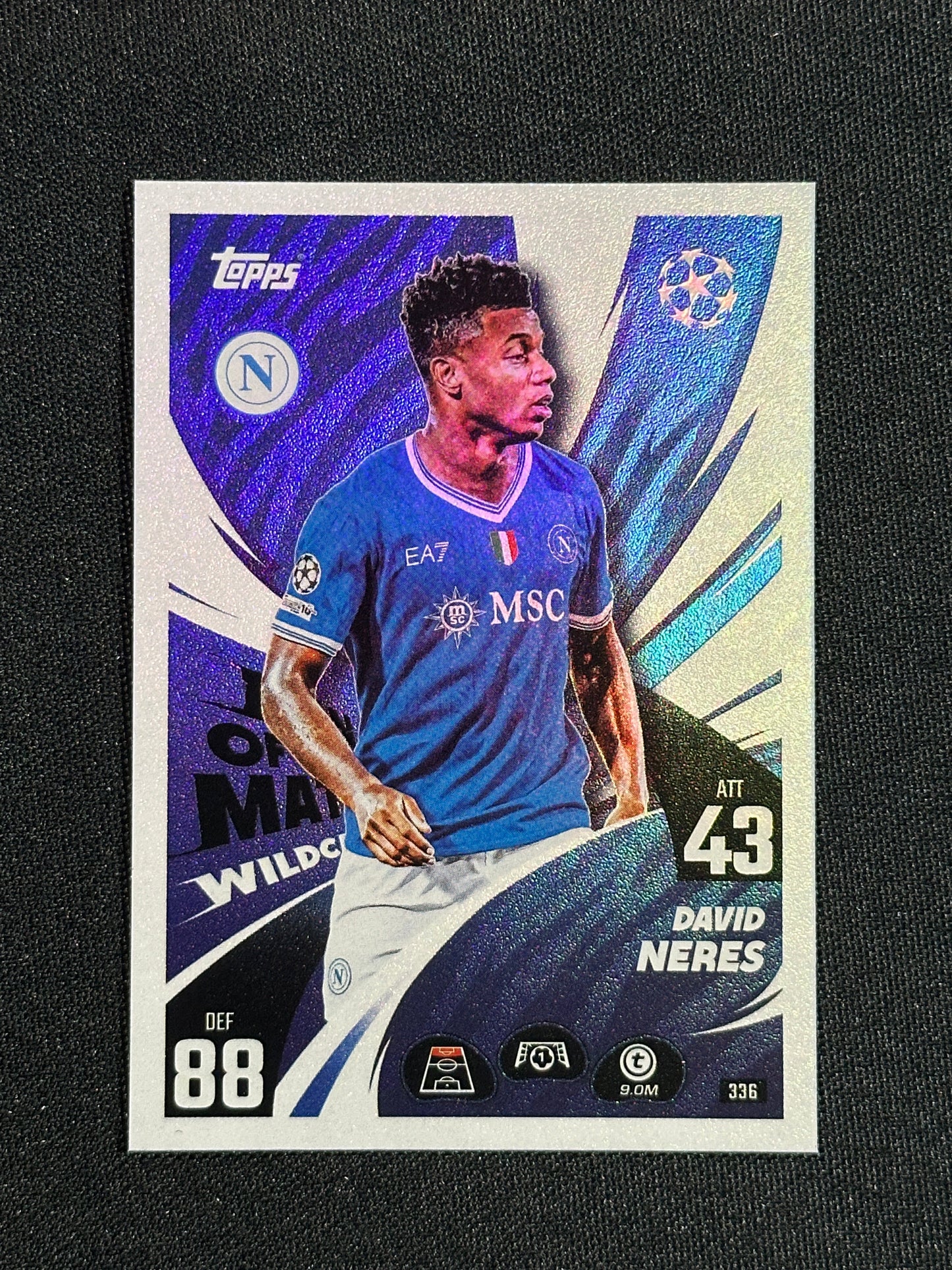 336 David Neres Napoli Base - Topps Match Attax 2025/26