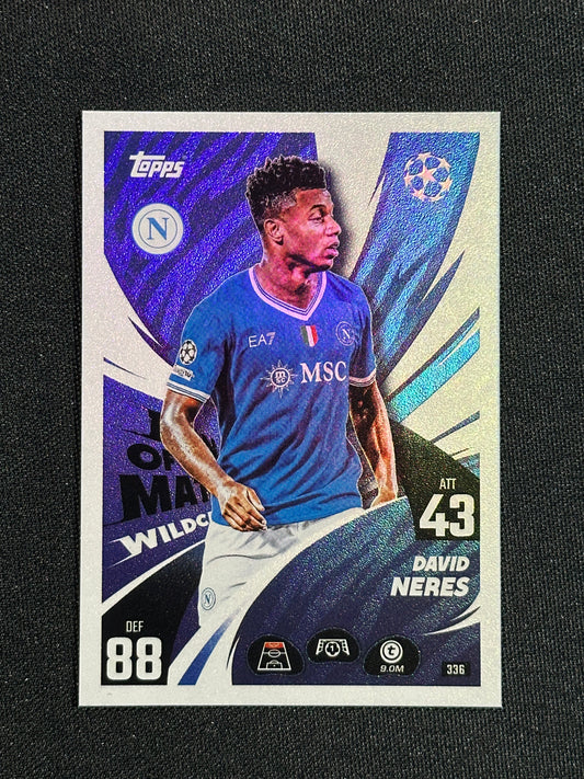 336 David Neres Napoli Base - Topps Match Attax 2025/26