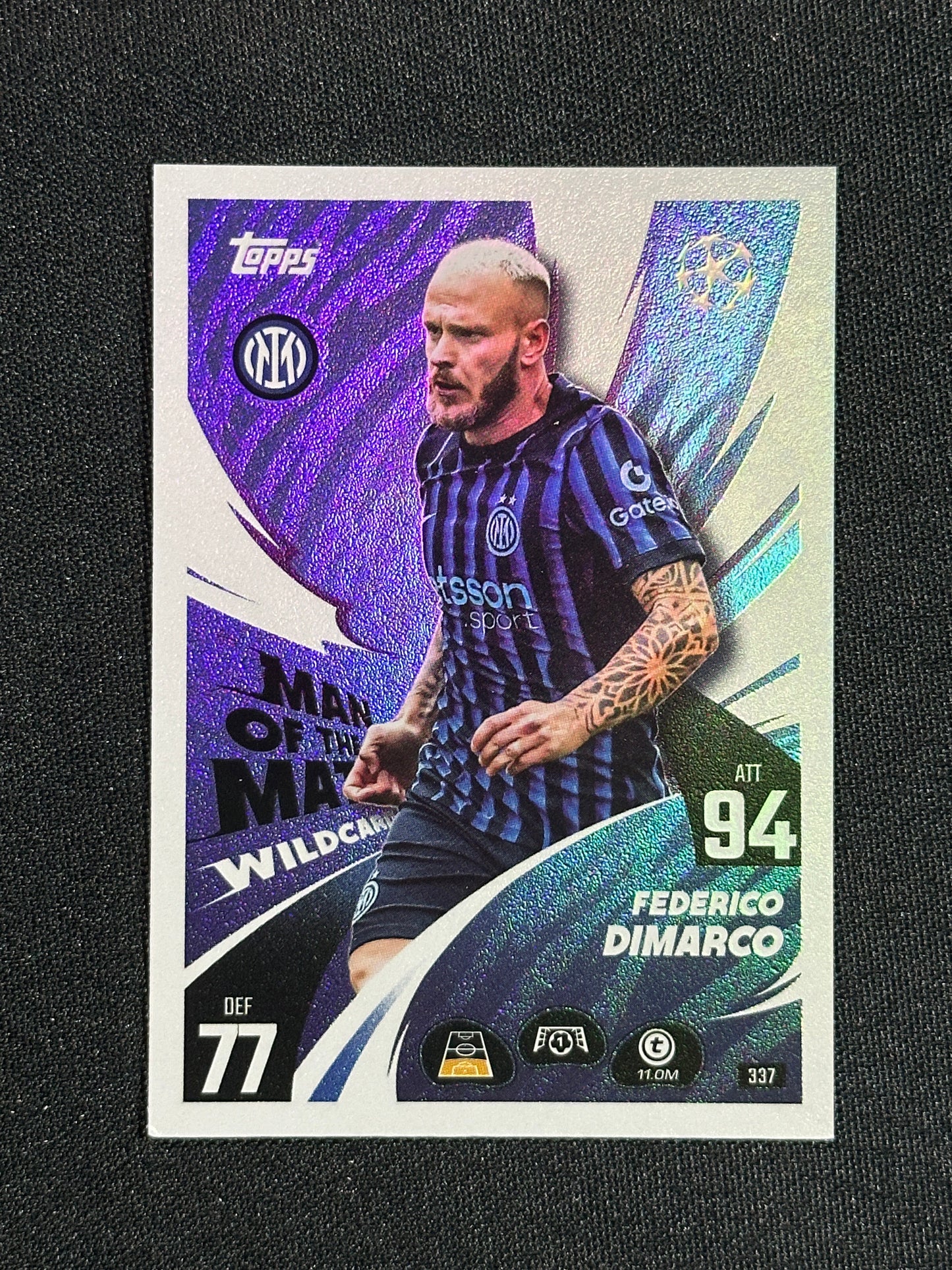 337 Federico Dimarco Inter Milan Base - Topps Match Attax 2025/26